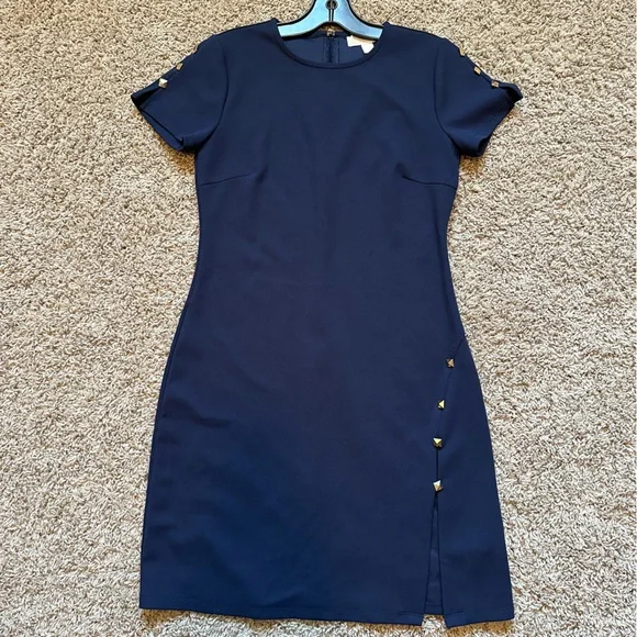 Michael Kors studded sleeve fitted dress - Picture 2 of 9